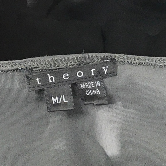 Theory Adedra Serenity Black & Gray Dress M/L - Picture 8 of 8